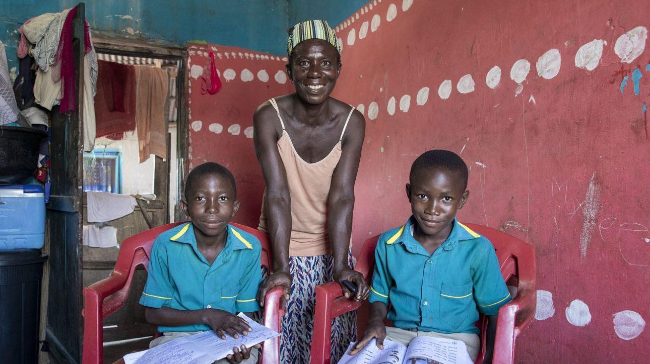 Esi with children